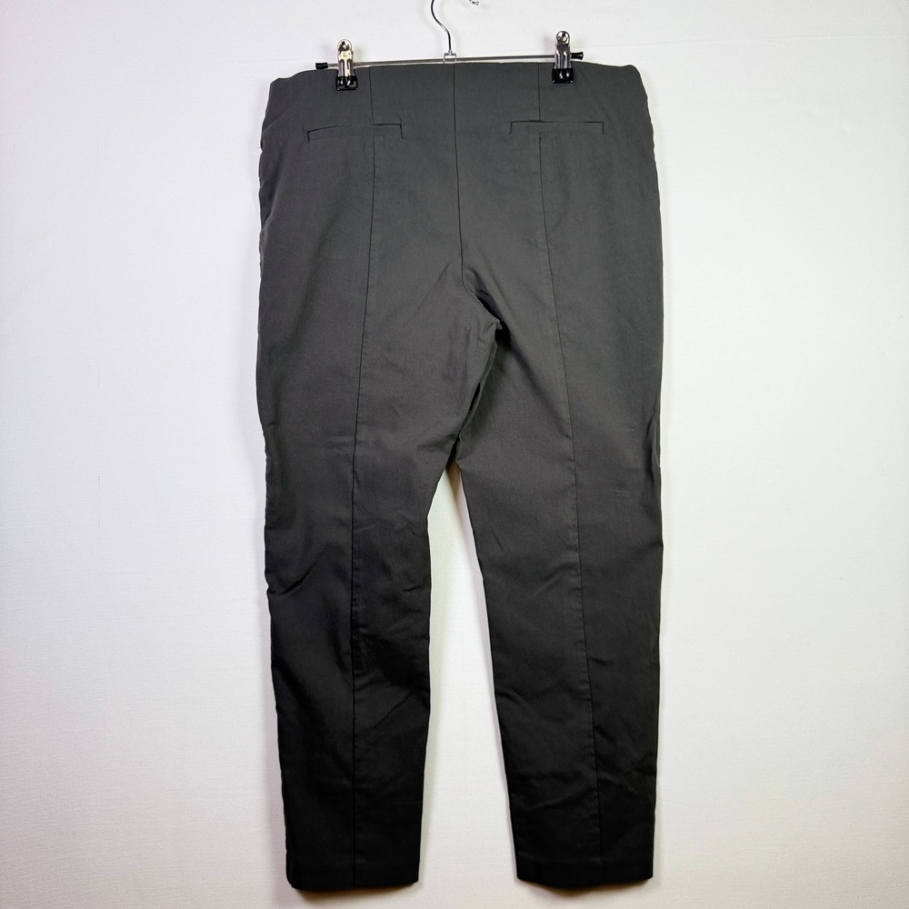 ALFANI Olive Green Stretch Pull-On Slim Leg Petite Pants 14P - Picture 2 of 5